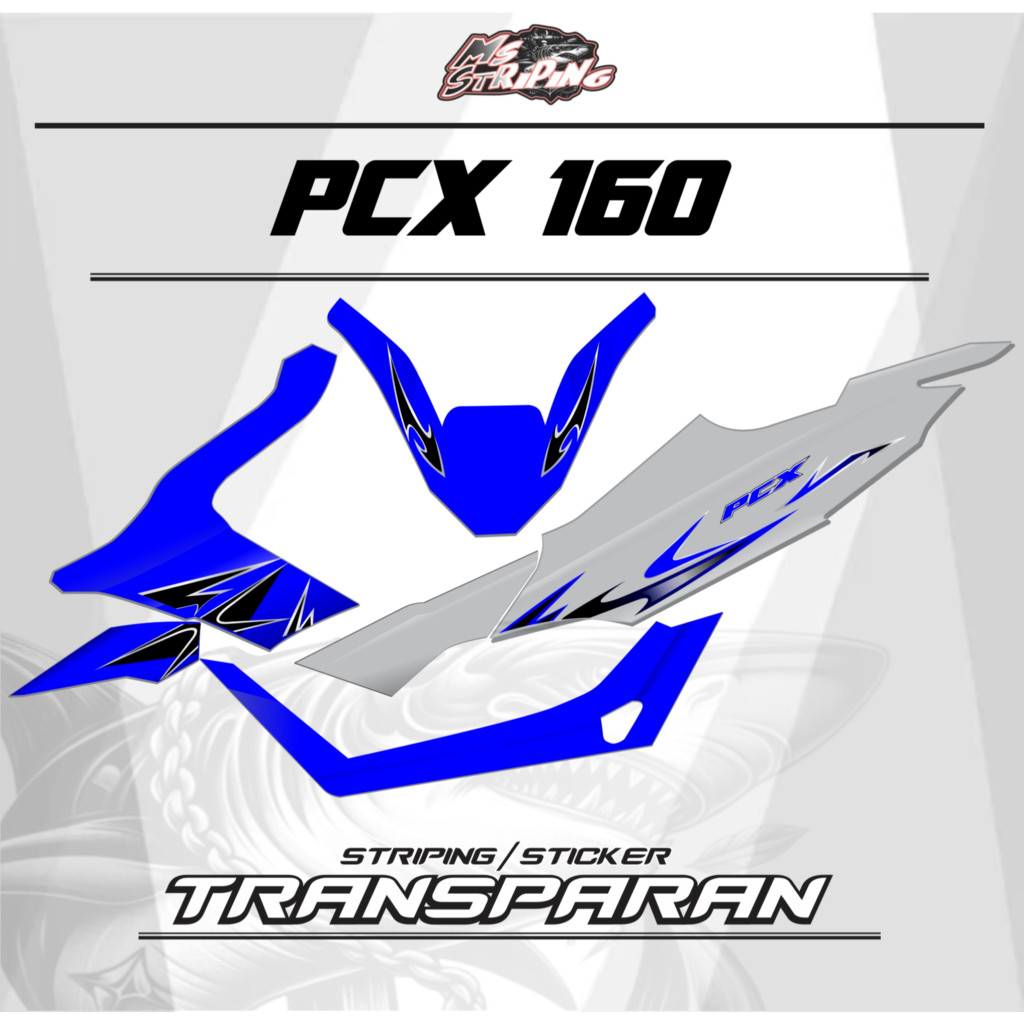 Jual STRIPING STICKER TRANSPARAN PCX 160 MOTIF DESIGN MS0019 CUSTOM ...