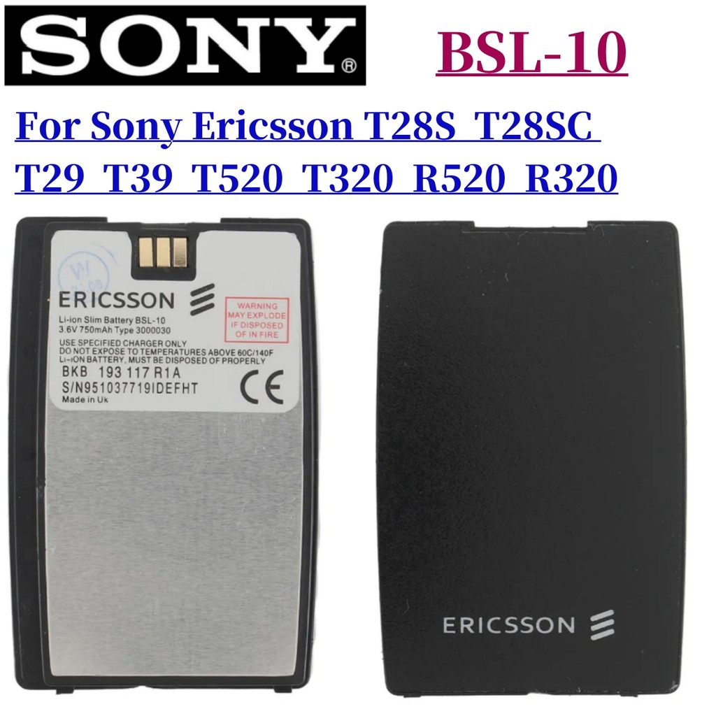 Jual Original Battery BSL-10 for Sony Ericsson T28S T28SC T29 T39 T520 ...