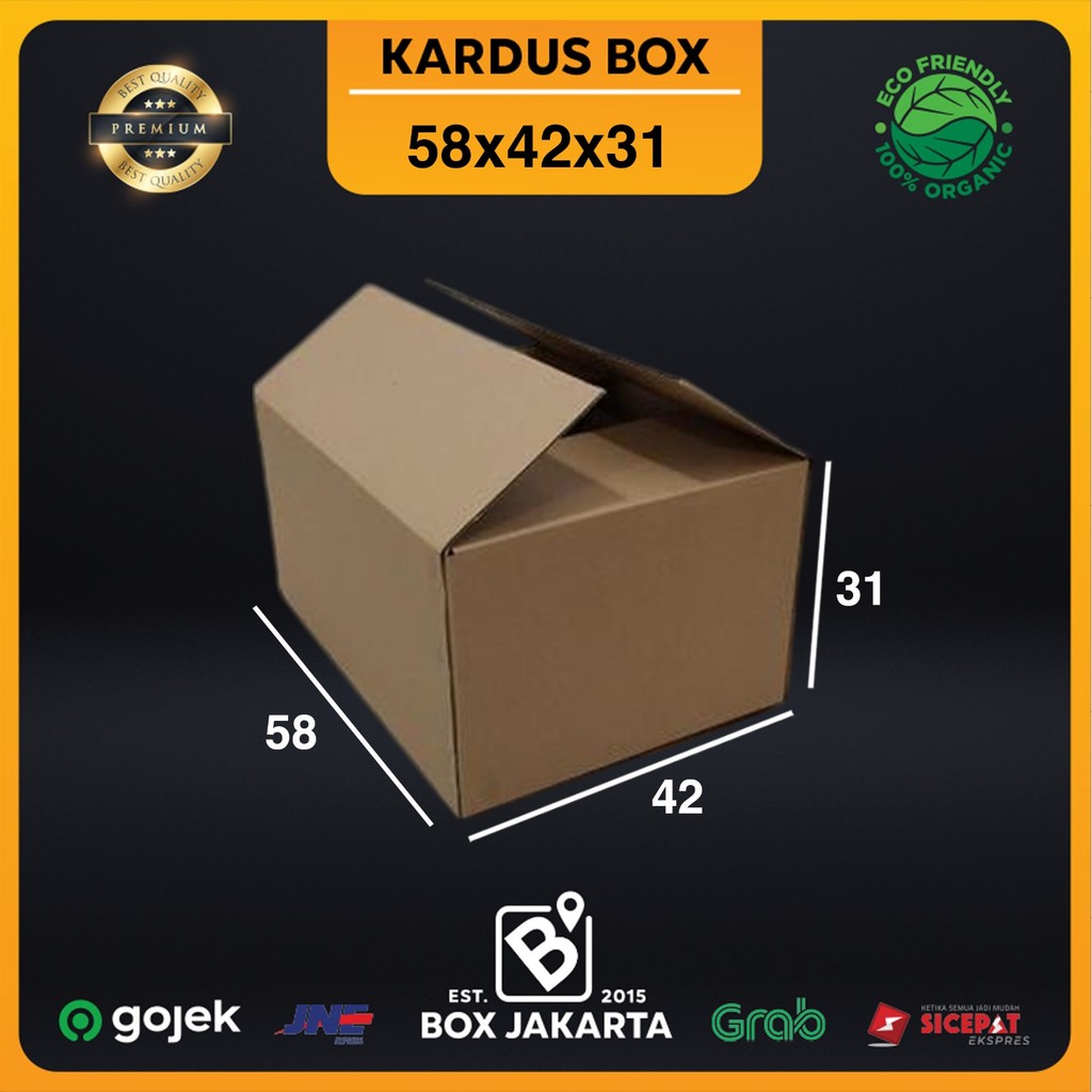 Jual Box jakarta - Kardus Besar Ukuran 58x42x31 cm – Box Packing Barang ...