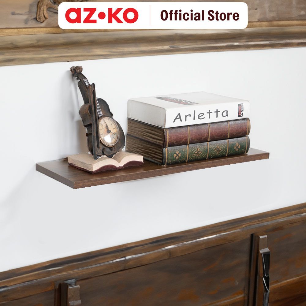 Jual AZKO Masterspace 90x30x1.8 cm Rak Dinding - Hitam Dark Oak ...