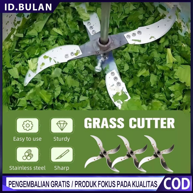 Jual [ With Pole ] Pisau Mesin Pencacah Rumput Sayuran Multifungsi ...