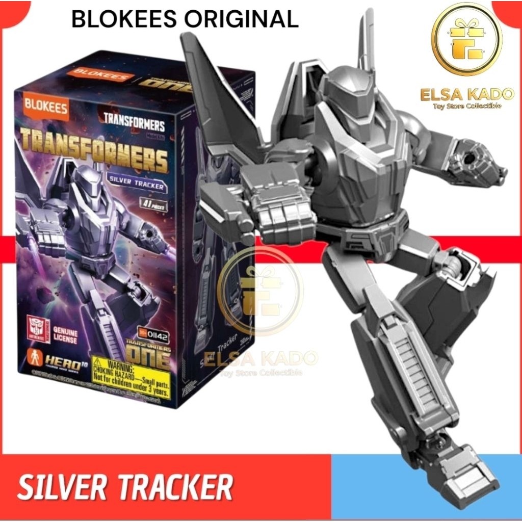 Jual Action Figure Blokees Transformers One Silver Tracker Model Kits ...