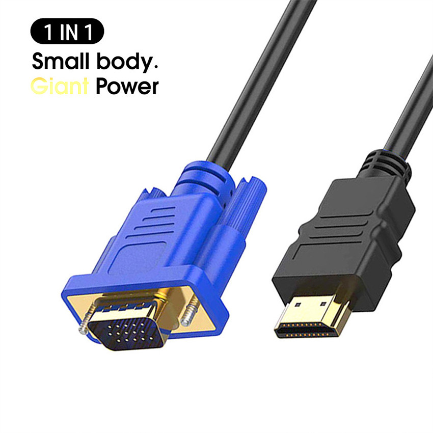 Jual Kabel Konverter HDMI to VGA 3M - Adapter HD 1080P untuk Monitor PC ...