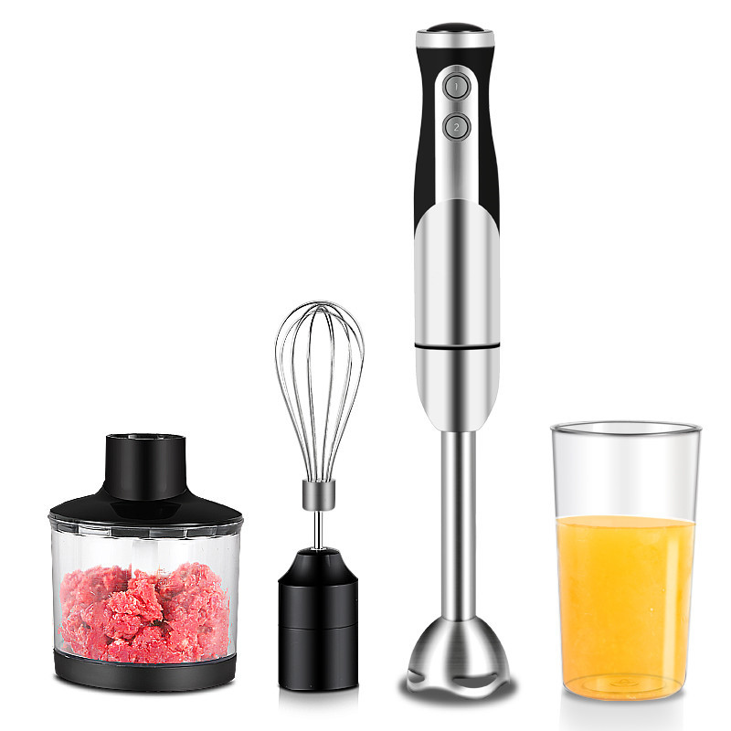 500W 4 in 1 Multifunctional Hand Blender Mixer Meat Grinder Egg Beater Food Processor US 110V