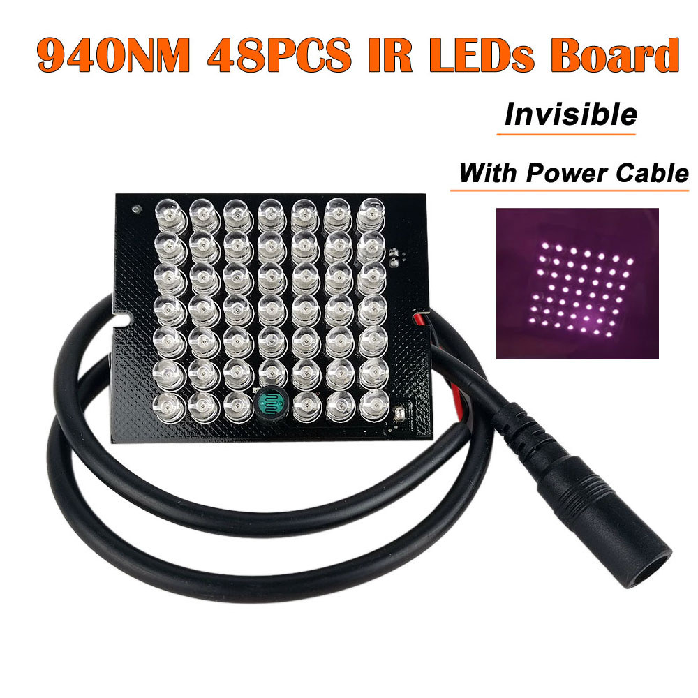 Jual Invisible Illuminator 940NM Infrared 60 Degree DC12V 48 LED IR ...
