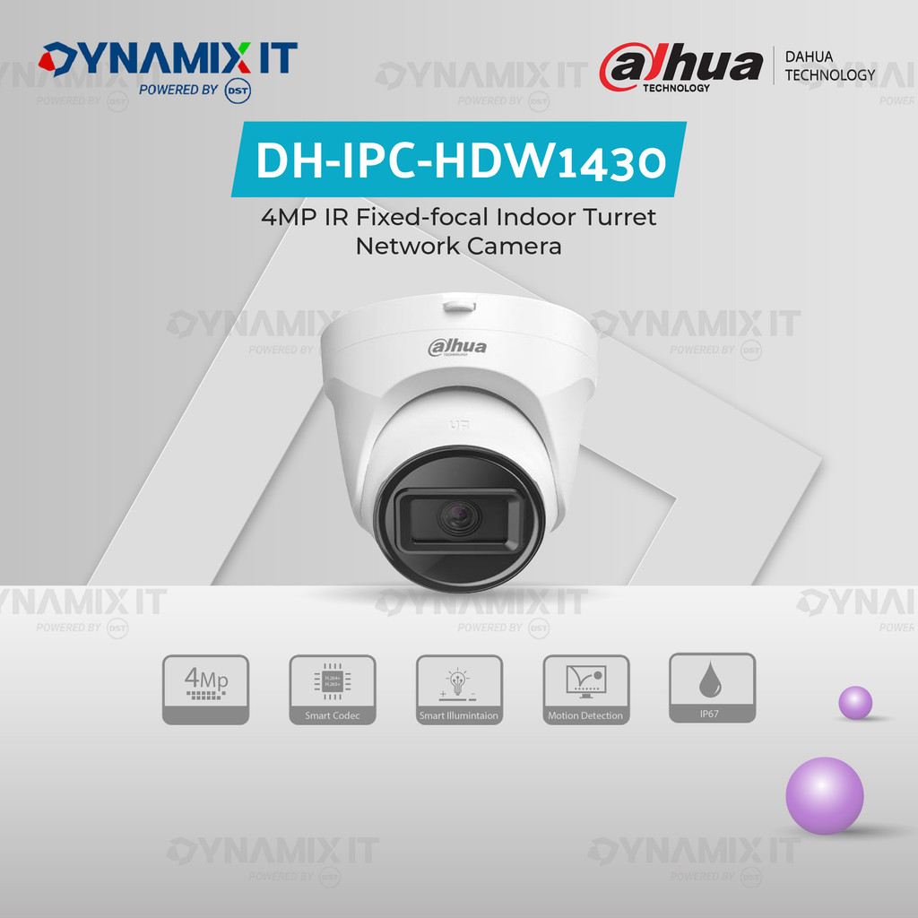 Jual CCTV Dahua DH-IPC-HDW1430 | IP 4MP ECO IR Fixed-focal Eyeball ...