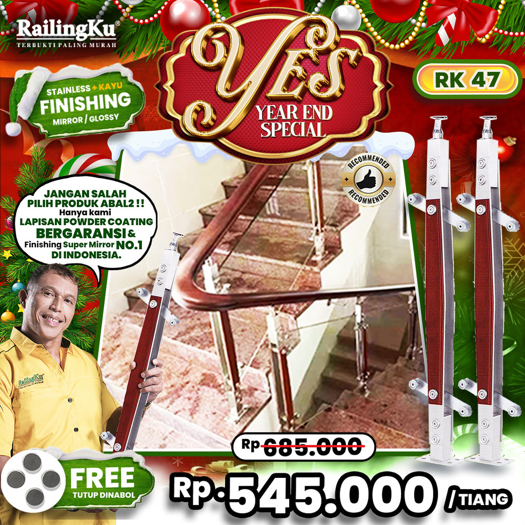 Jual Railing Tangga Stainless Nature Desain Railingku [YES!] RK 47 ...