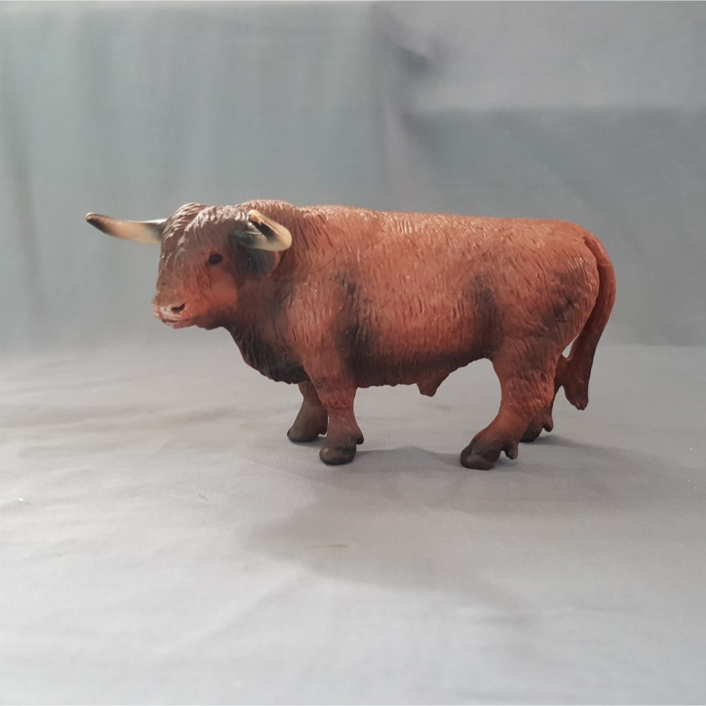 Jual GEAND9R Figur Hewan Sapi Gunung Calf Coklat PVC Miniatur binatang ...