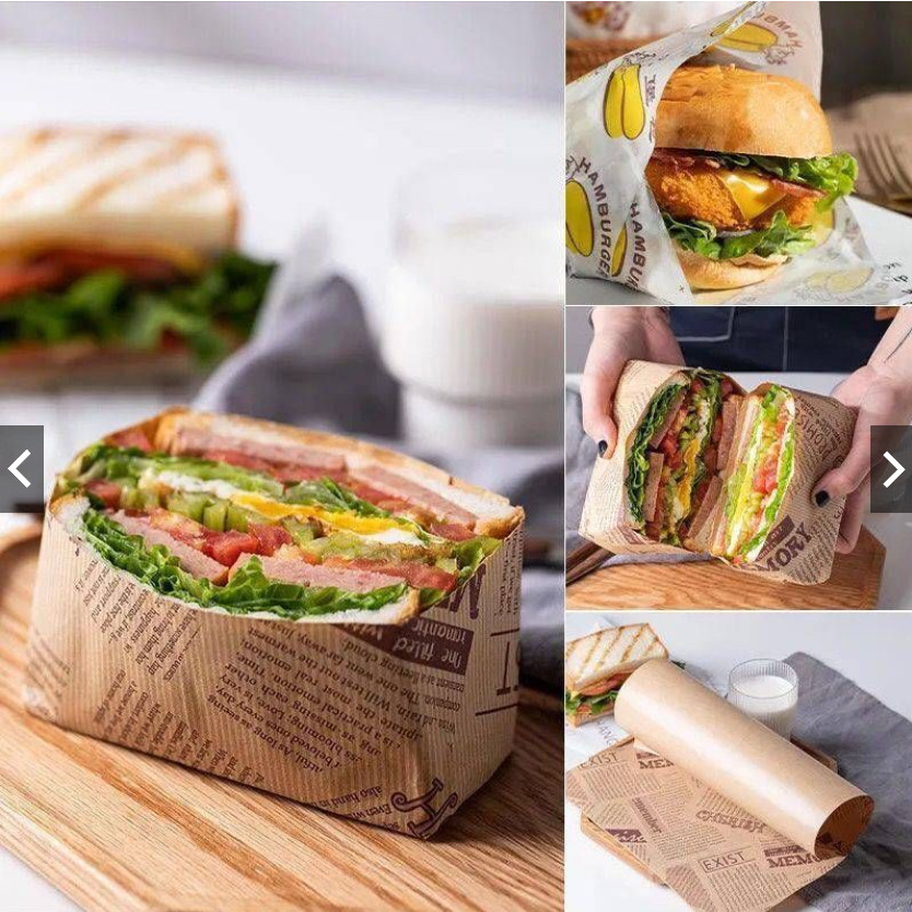 Jual kertas roti / wax paper / baking paper 28x38cm 25lembar | Shopee ...