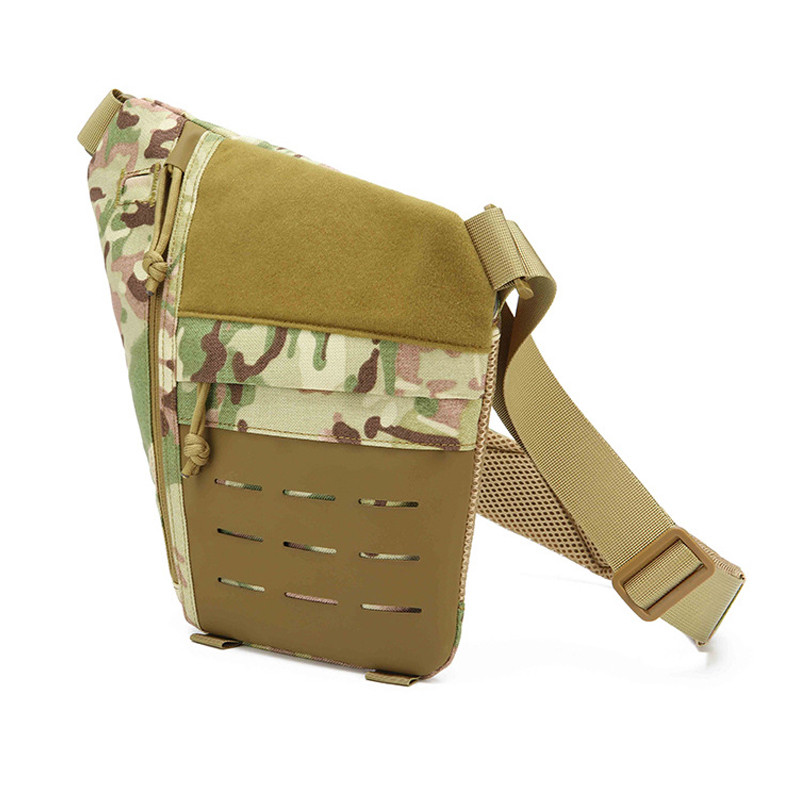 thumbnail image 2 of Black Nylon Tactical Crossbody Sling Bag – Multiple Compartments, Conceal Carry CCW 2 of 6