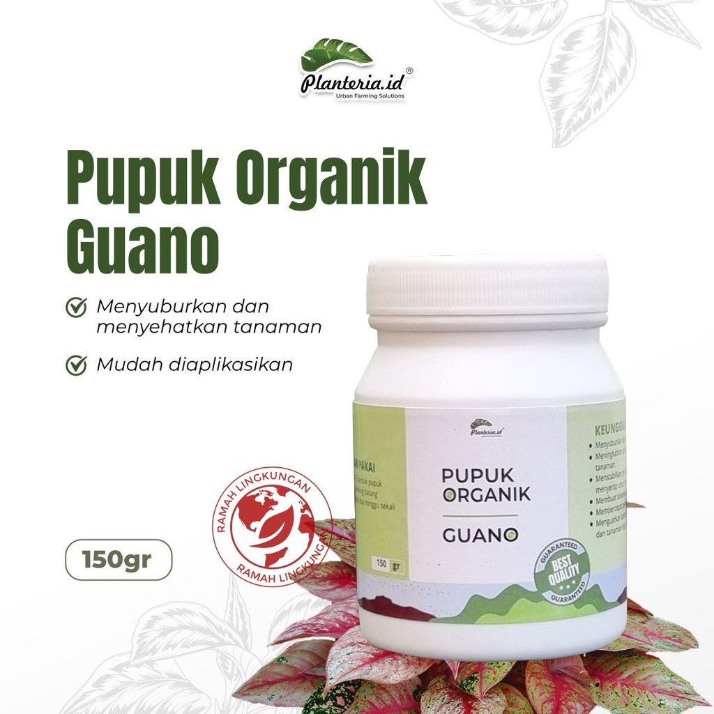 Pupuk Guano 150 Gram – Pupuk Organik Kelelawar Kaya Fosfor & Nitrogen, Penyubur Tanaman Planteria.id