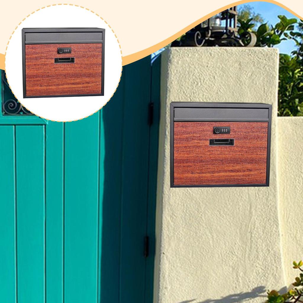 Jual Wall Mount Mailbox Practical Letterbox for Front Door Outside ...