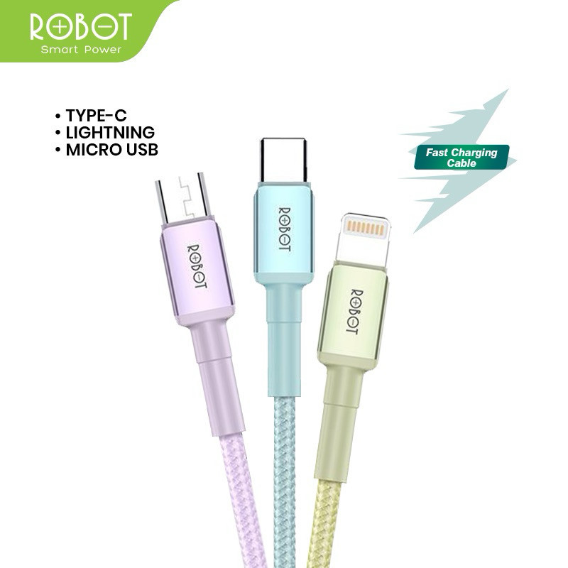 Jual Robot Kabel Data RSM100 Micro, RSC100 Type-C, RSL100 Lightning ...