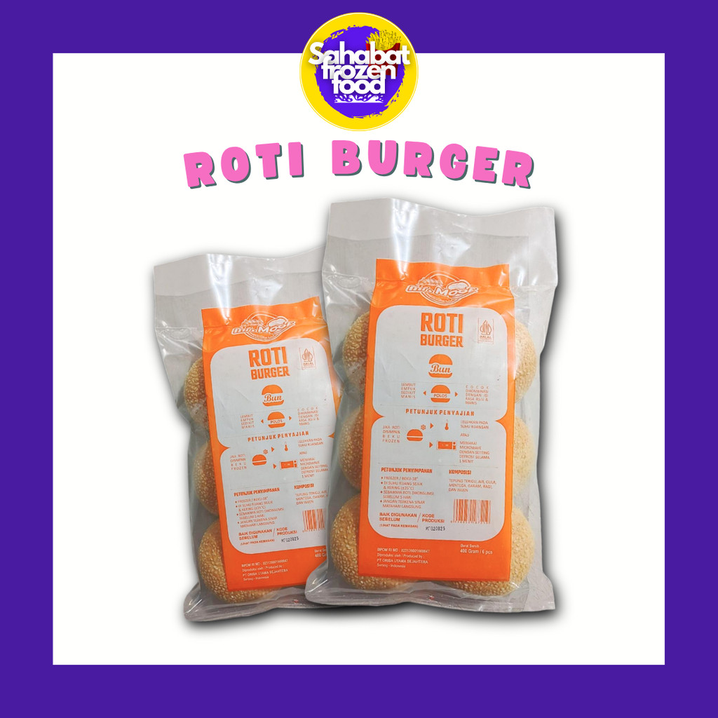 Jual Roti Burger Mr Moof / Isi 6 Bun Per Pack | Shopee Indonesia