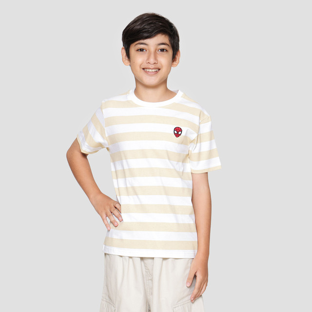 Marvel Avenger Stripe Pattern Kemeja Koko Lengan Pendek Anak Laki-laki main image 0