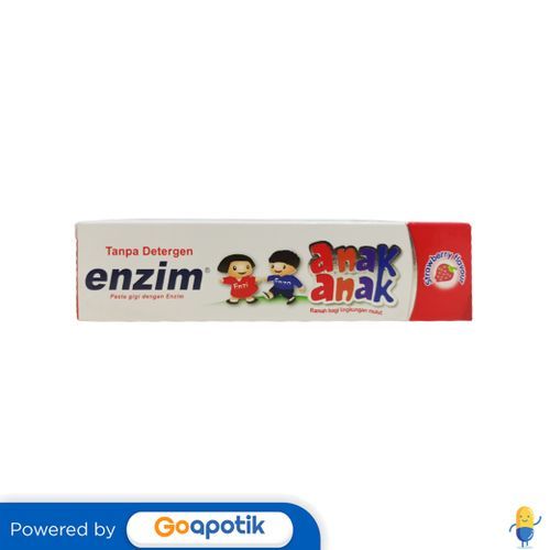 Jual Enzim Pasta Gigi Anak Rasa Strawberry 42 Gram Tube | Shopee Indonesia