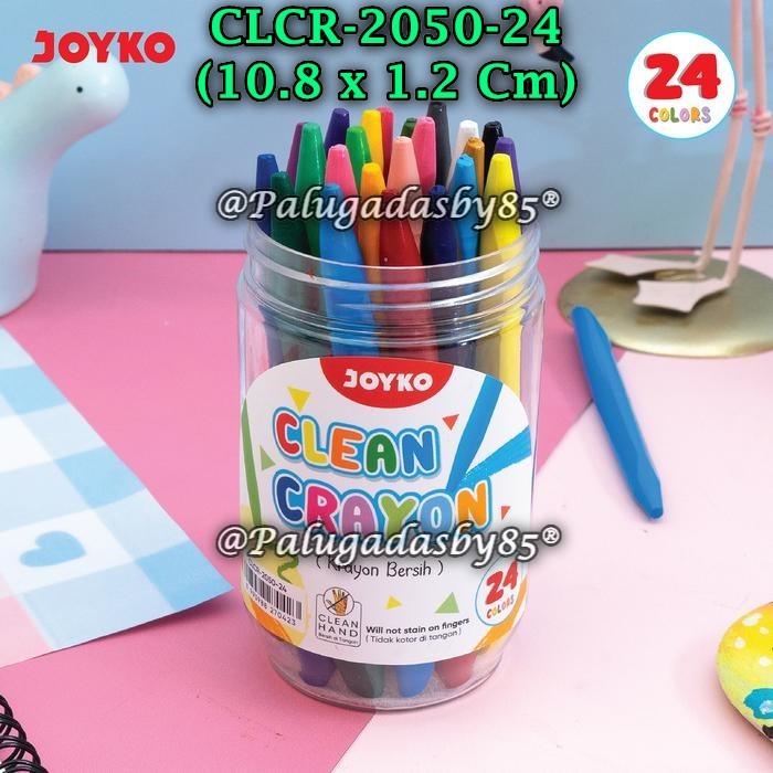 Jual (1 Set) Clean Crayon JOYKO CLCR-2050-24 - Krayon Bersih Clean ...