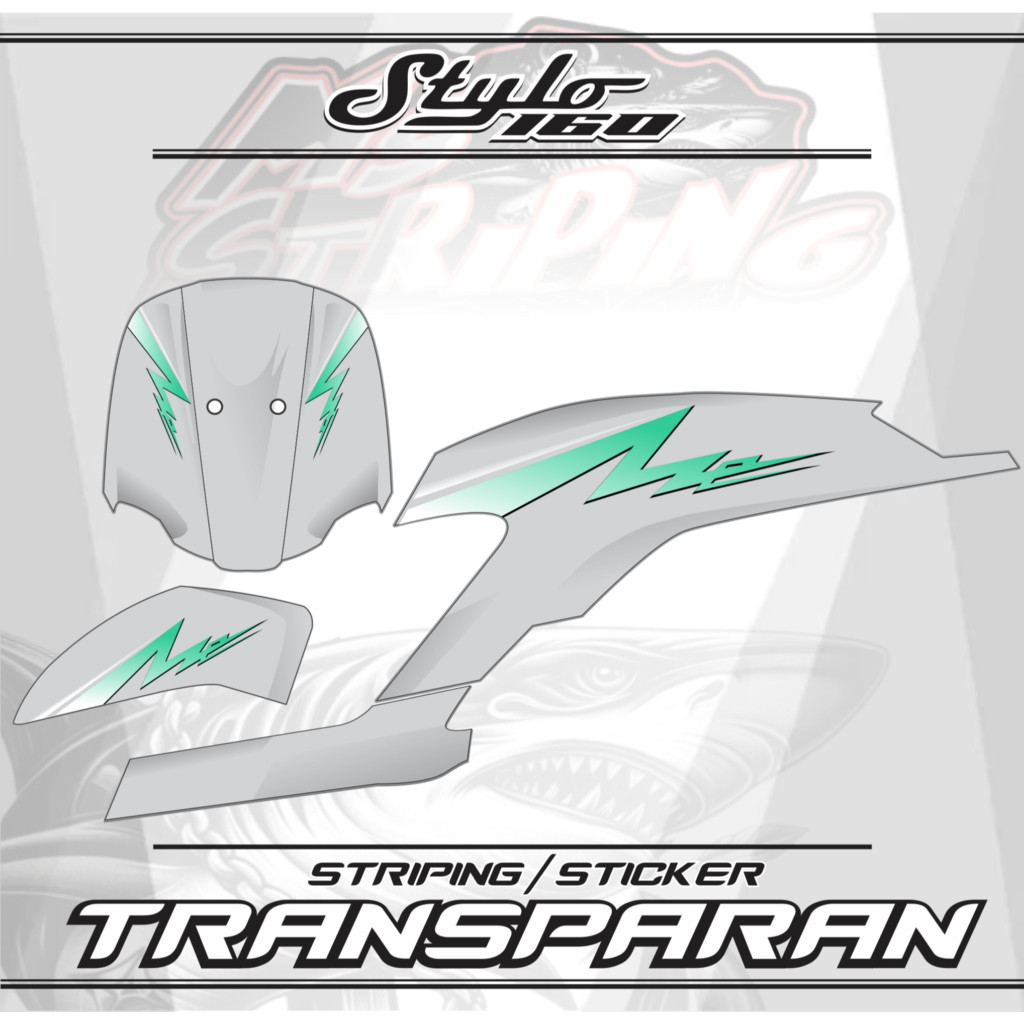Jual STICKER STRIPING UV TRANSPARAN MOTOR HONDA STYLO 160 VARIASI ...