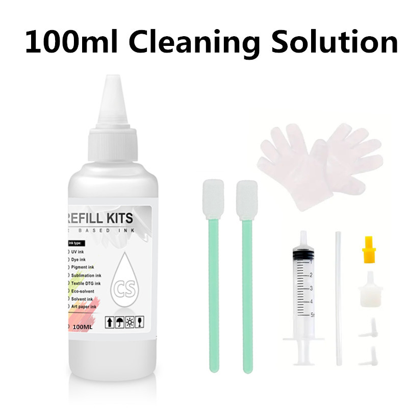 Jual 100ML Cleaning Liquid Kit For Epson HP Canon Brother Inkjet ...