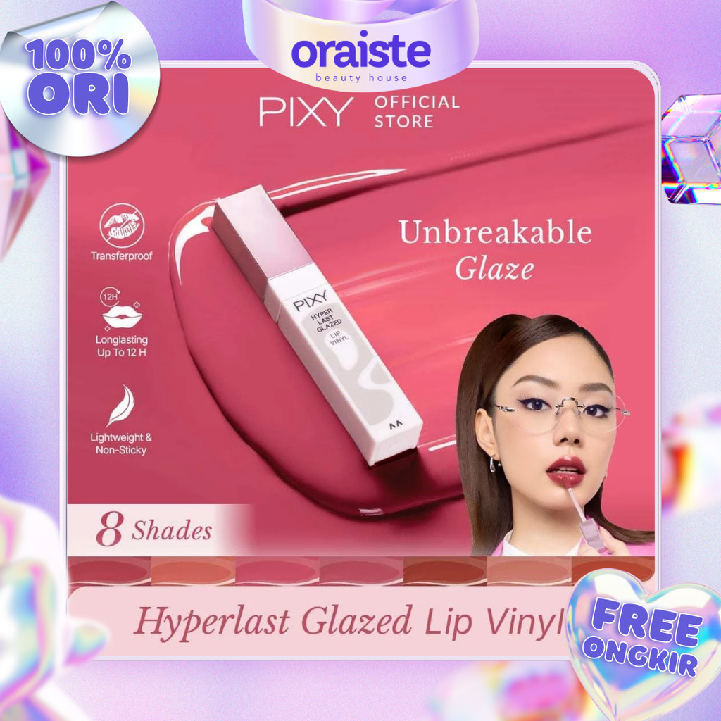 Jual PIXY Hyperlast Glazed Lip Vinyl - Oraiste Beauty House | Shopee ...