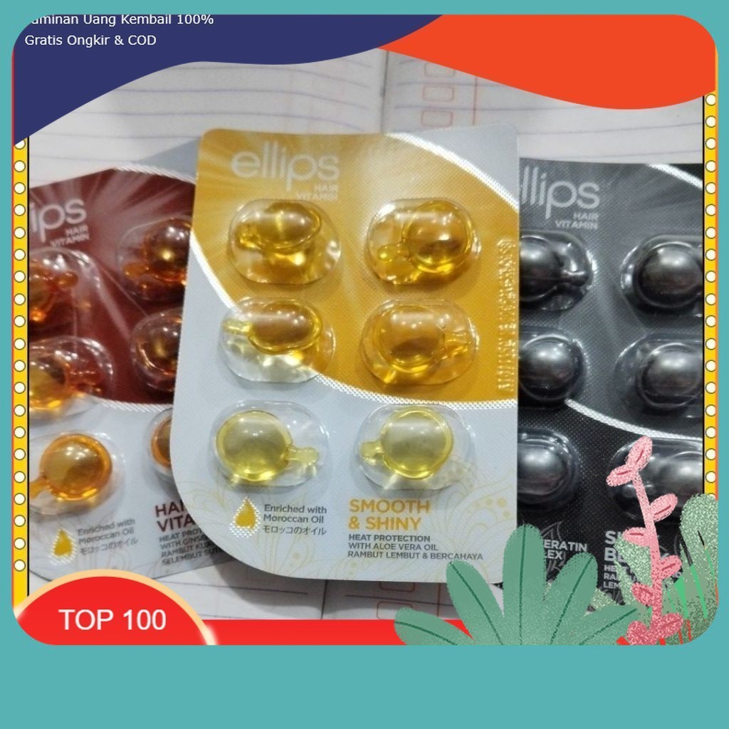 Jual ellips vitamin rambut isi 6 butir | Shopee Indonesia
