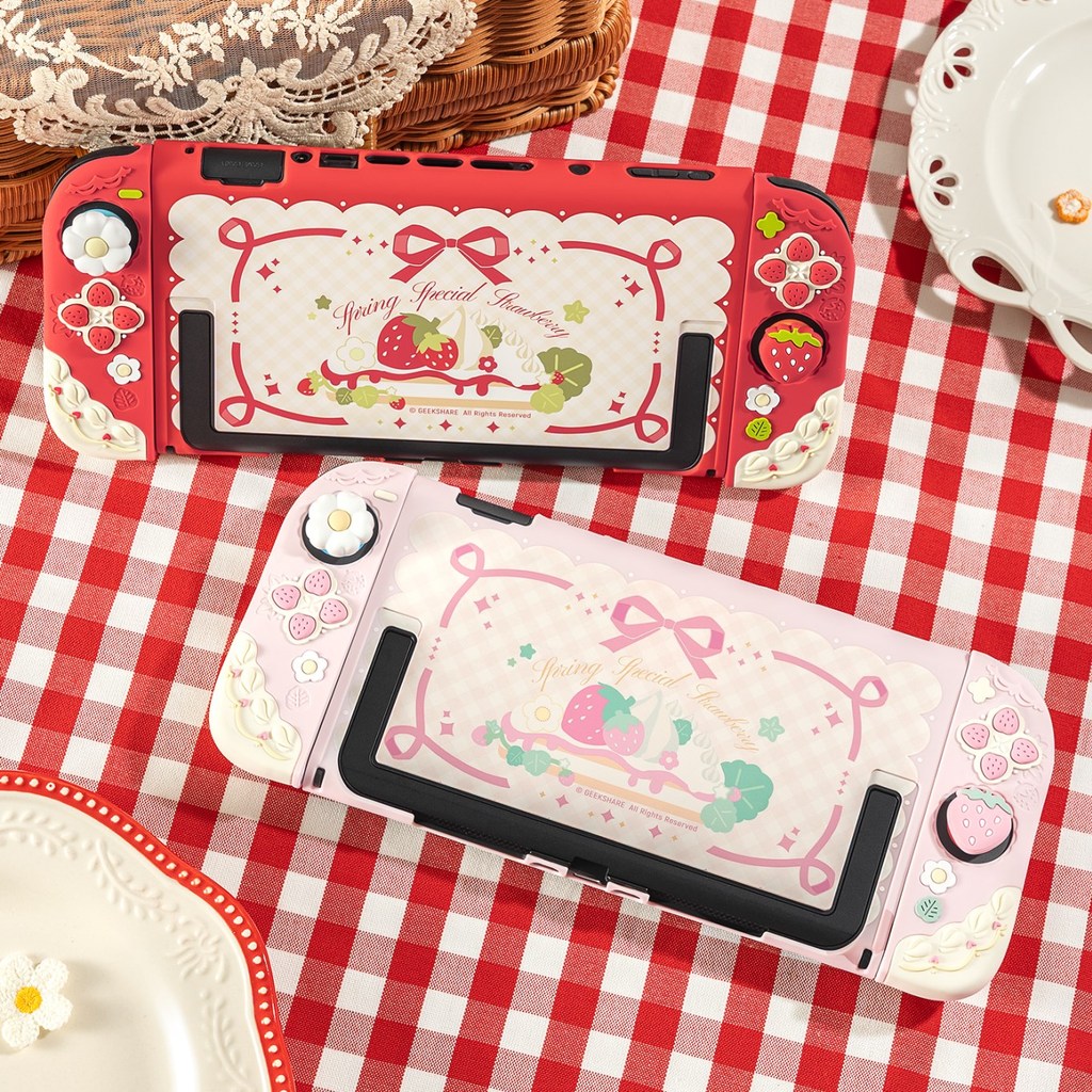 Jual Strawberry Hard Back Case Shell Protector For Nintendo Switch 2NS ...