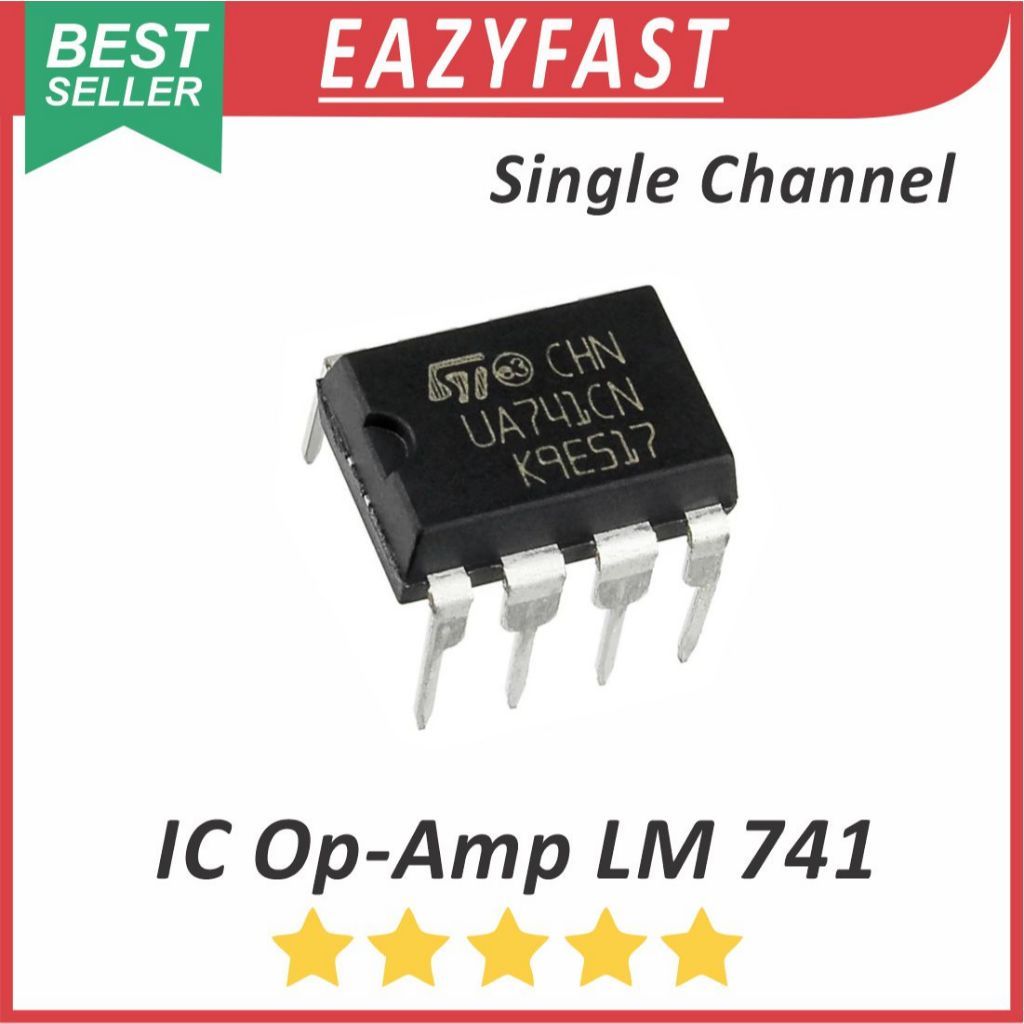 Jual IC Op Amp LM741 UA741 LM UA 741 CP CN DIP Transistor Chip ...