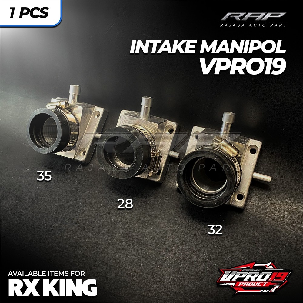 Jual MANIPUL/MANIFOLD RUBAHAN RX KING LURUS 28/32/35 INTAKE MANIFUL RX ...