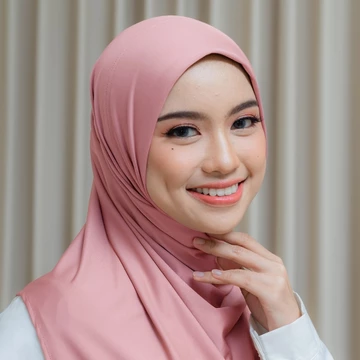 BY.ARSY Talitha Bergo Instan Malay Spandex Lycra Curve Tanpa Label