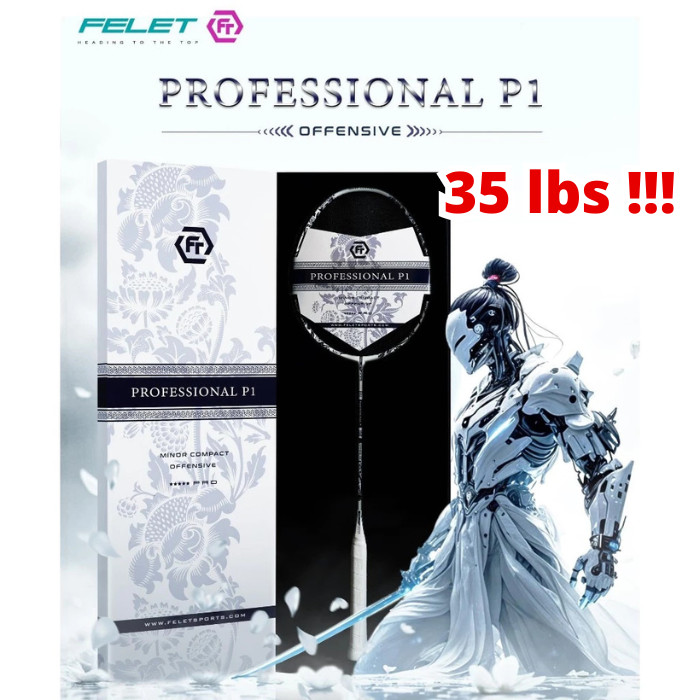 Jual Felet Racket PROFESSIONAL P1 OFFENSIVE ( Up To 35 lbs ) - Racket ...