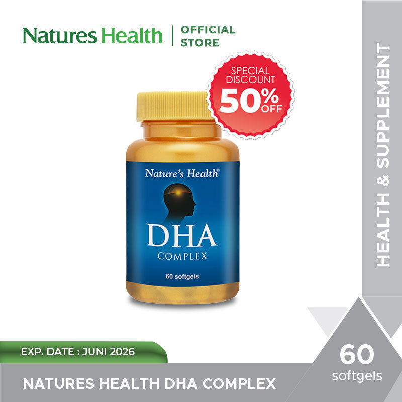 Jual Natures Health Dha Complex 300 Mg - 60 Softgels [Exp. Date 06/26 ...