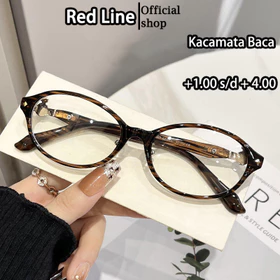 Red Line Kacamata Baca Plus Anti Radiasi Blueray Wanita Pria Usia 40 Ke Atas Korea Fashion