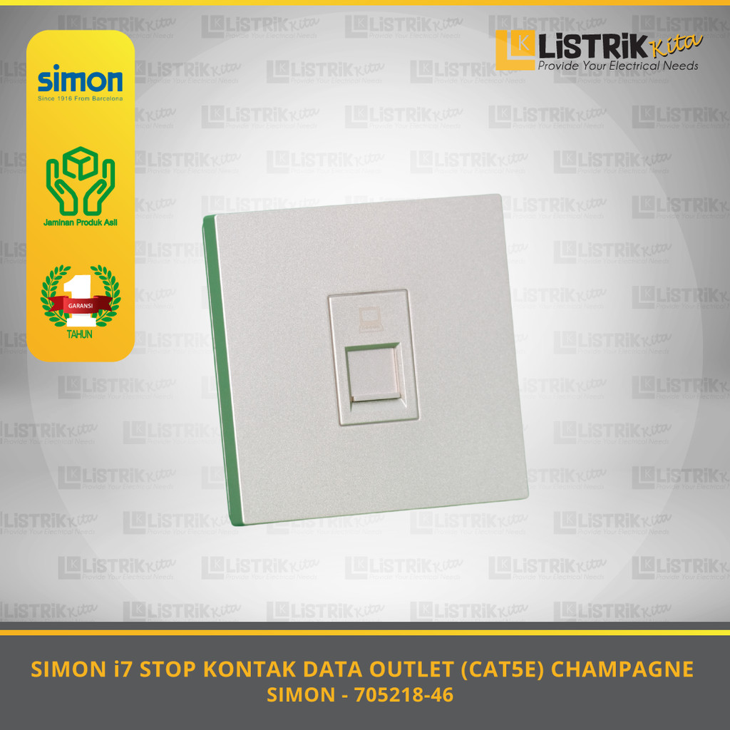 Jual SIMON i7 STOP KONTAK DATA OUTLET (CAT5E) | Shopee Indonesia