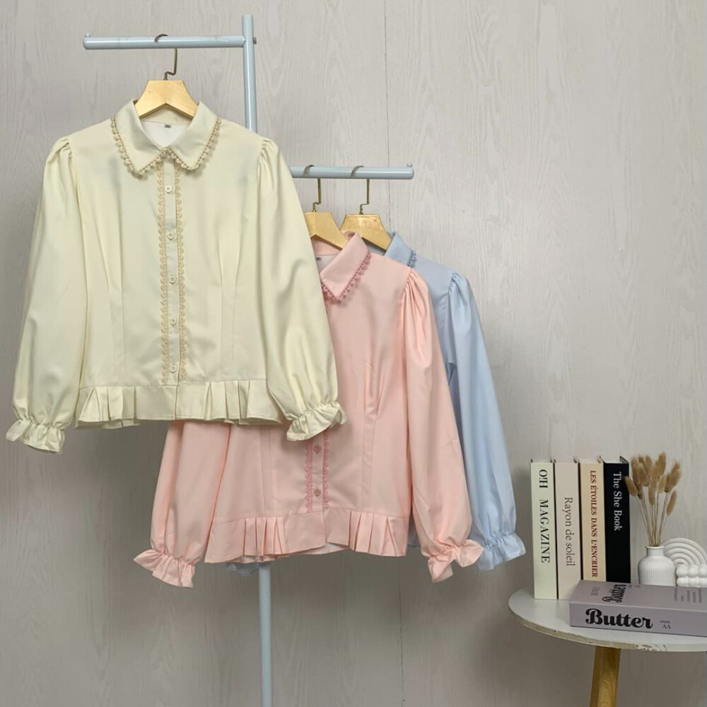 Jual CHICMORE Atasan kemeja mode baru lengan panjang gaya populer ...