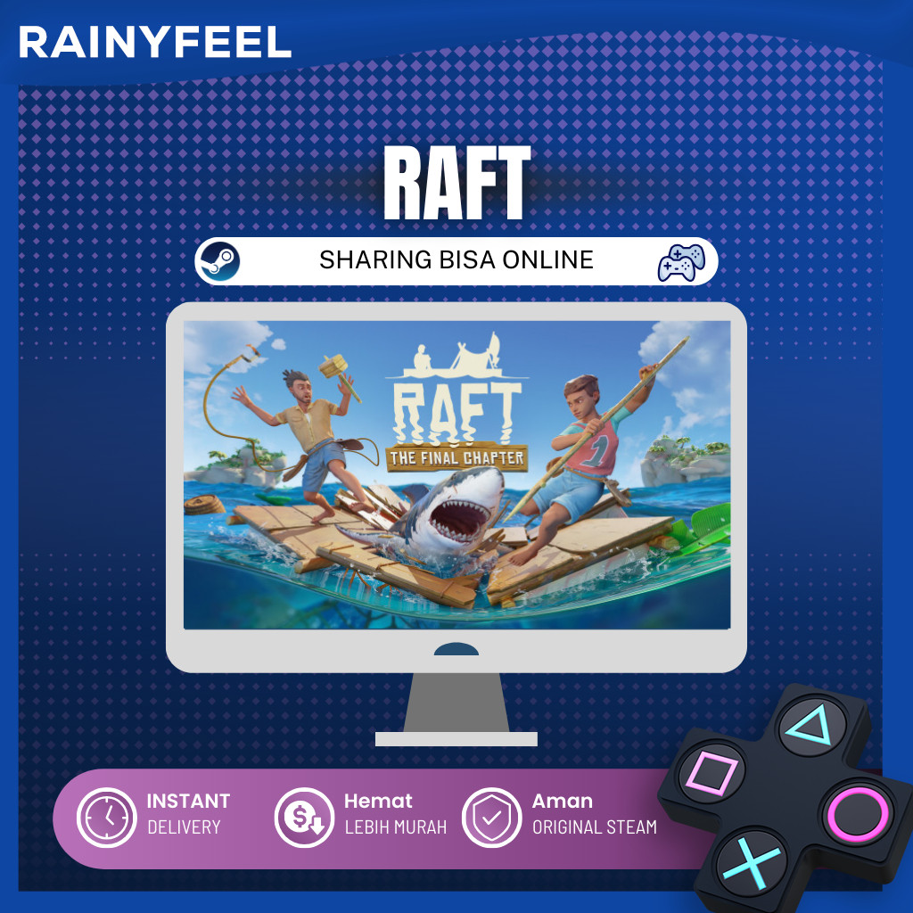 Jual [BONUS GAME RANDOM] Raft / AUTO DELIVERY / STEAM / Game PC / Games ...