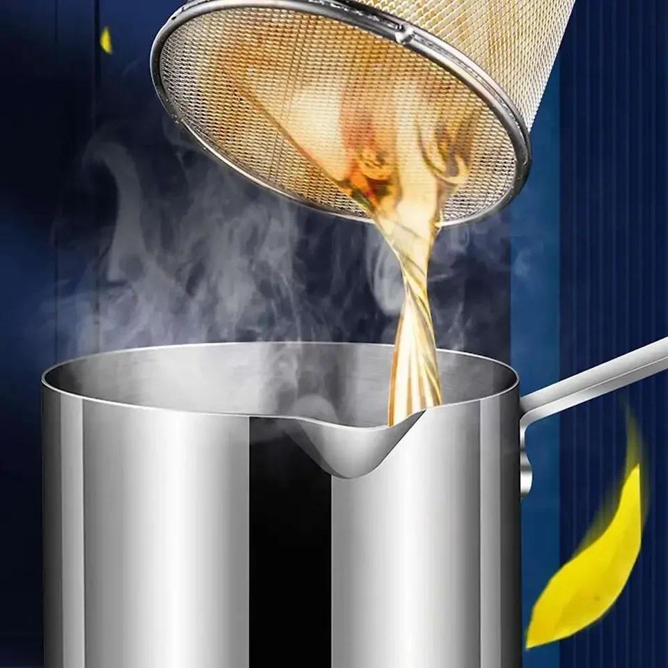 Stainless Steel Candy & Deep Fry Thermometer - 40-200°C With Hook & Pot Clip For Sugar Syrup