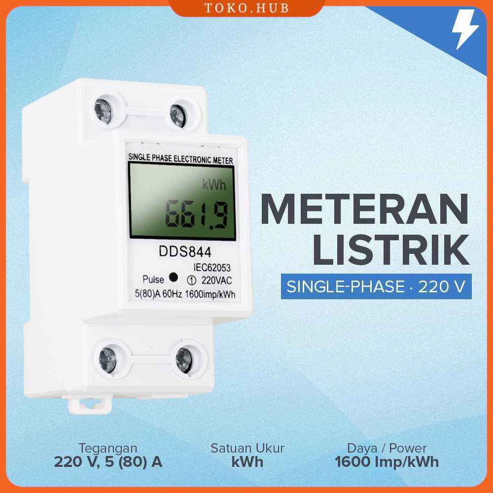 Jual Taffware Meteran Listrik Digital Din Rail kWh Meter Single-Phase ...