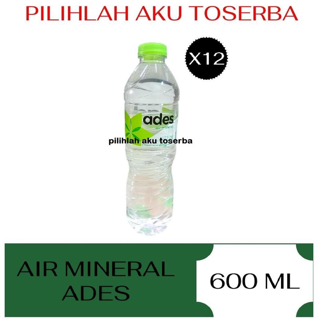 Jual ADES Air Minerale Botol 600 ml - ( HARGA 1 DUS ) | Shopee Indonesia