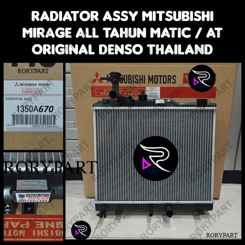 Jual RADIATOR ASSY MITSUBISHI MIRAGE MATIC ORIGINAL DENSO THAILAND ...