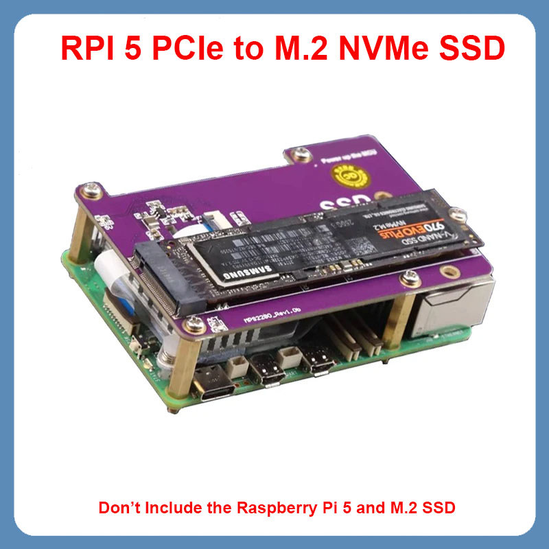 Jual PCIe to M.2 SSD Raspberry Pi 5 NVME High Speed Expansion Board Gen ...