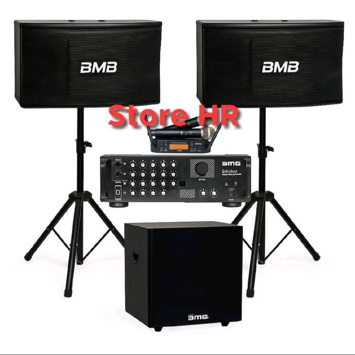 Jual BMB Paket Karaoke Full Set dengan Spesker Ampli Subwoofer dan Mic ...