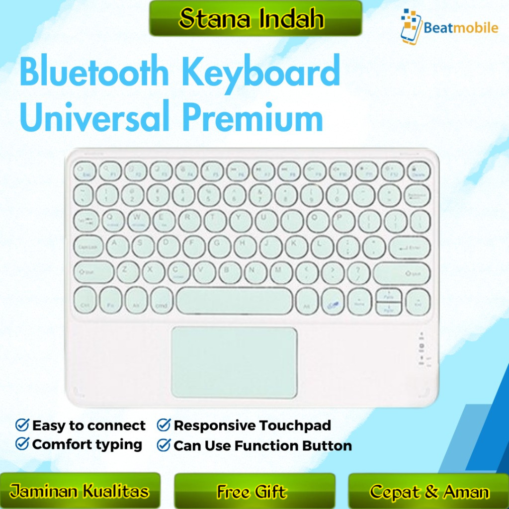 Jual Universal Wireless Keyboard Bluetooth Mini Keyboard 10inc For iPad ...