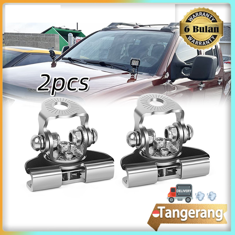 Jual 2pcs Bracket Kap Mesin Mobil Bracket Lampu Holder Sorot LED ...