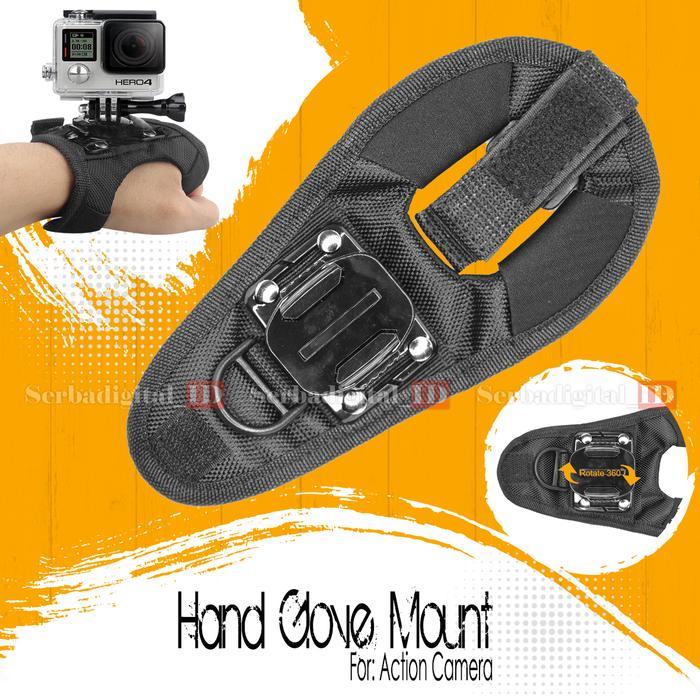 Jual Hand Strap Glove 360 Degree Rotation for Action Cam,GoPro,insta ...