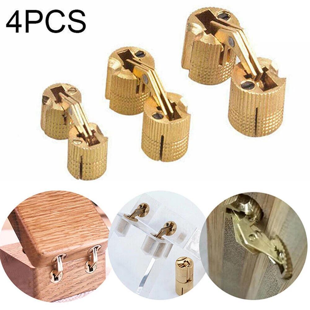 Jual 4pcs Wooden Box Invisible Hinges Jewelry Box Concealed Hinge ...