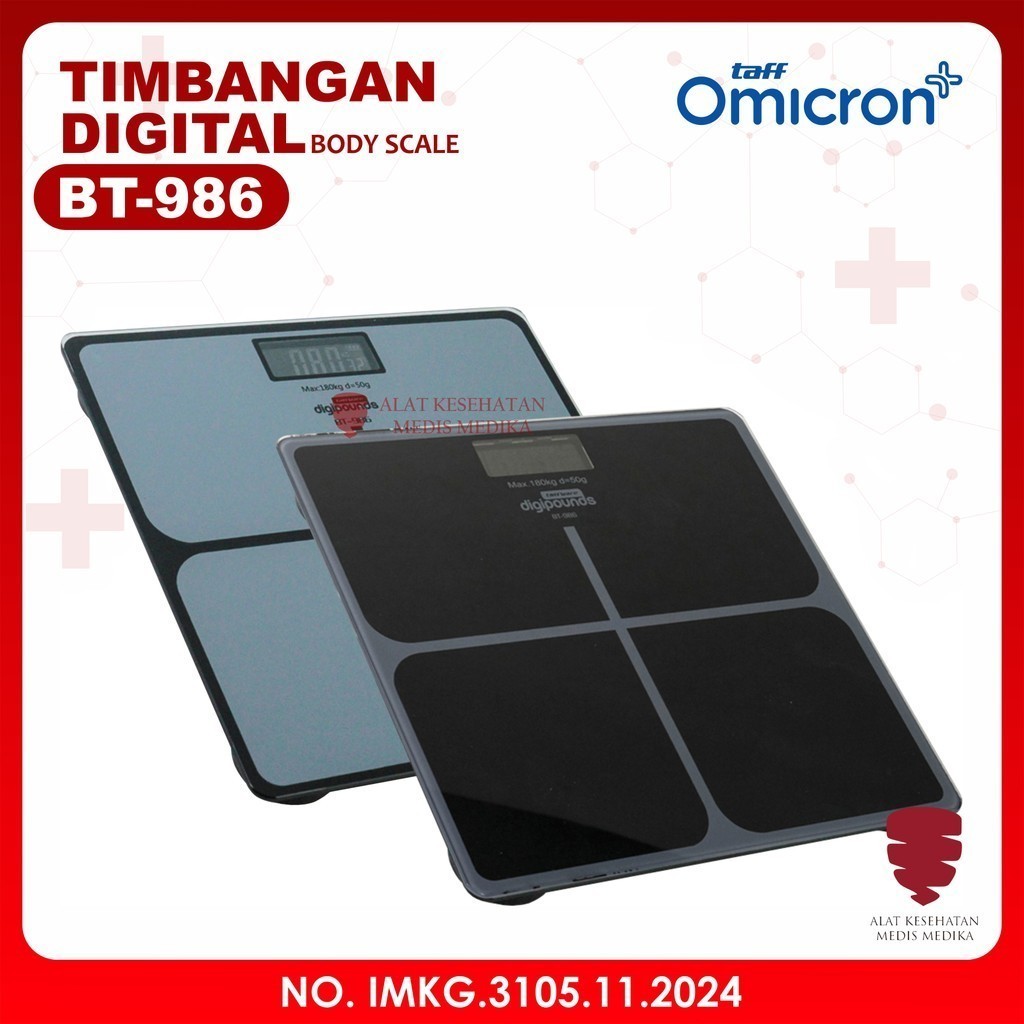 Jual Timbangan Berat Badan Digital Taff Omicron BT 986 Elektronik Kaca ...