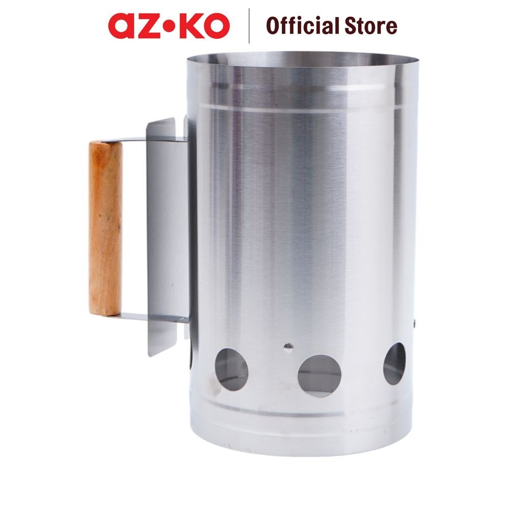 Jual AZKO Celcio & Co 27.5X17 cm Bbq Charcoal Starter Stainless Steel ...