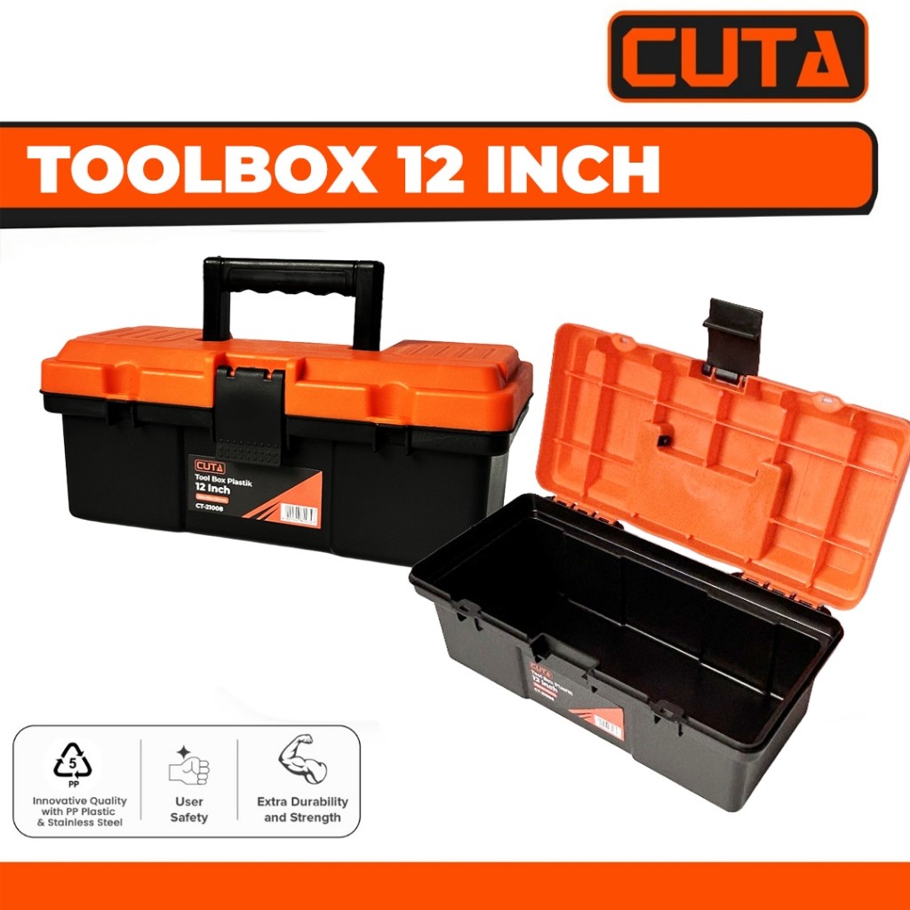 Jual CUTA Tool Box Plastik Kotak Penyimpan Perkakas PP Material Toolbox ...