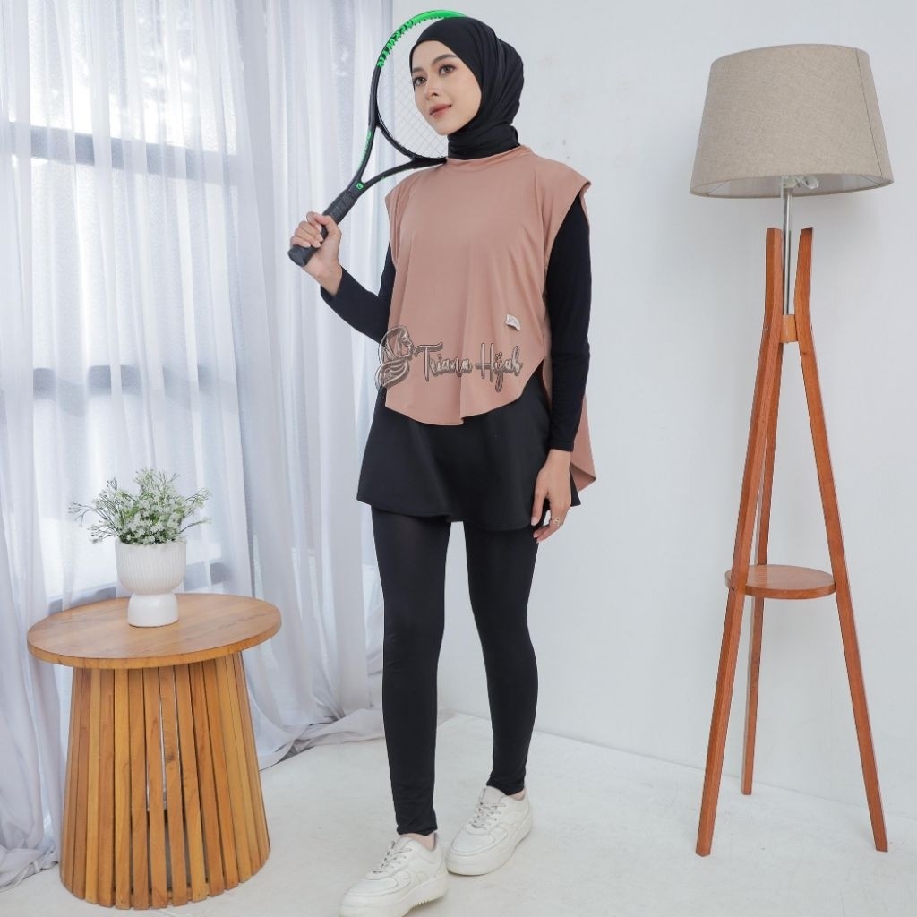 Jual Atasan Rompi Isabela Vest Sport Muslimah Olahraga Sepeda Zumba ...