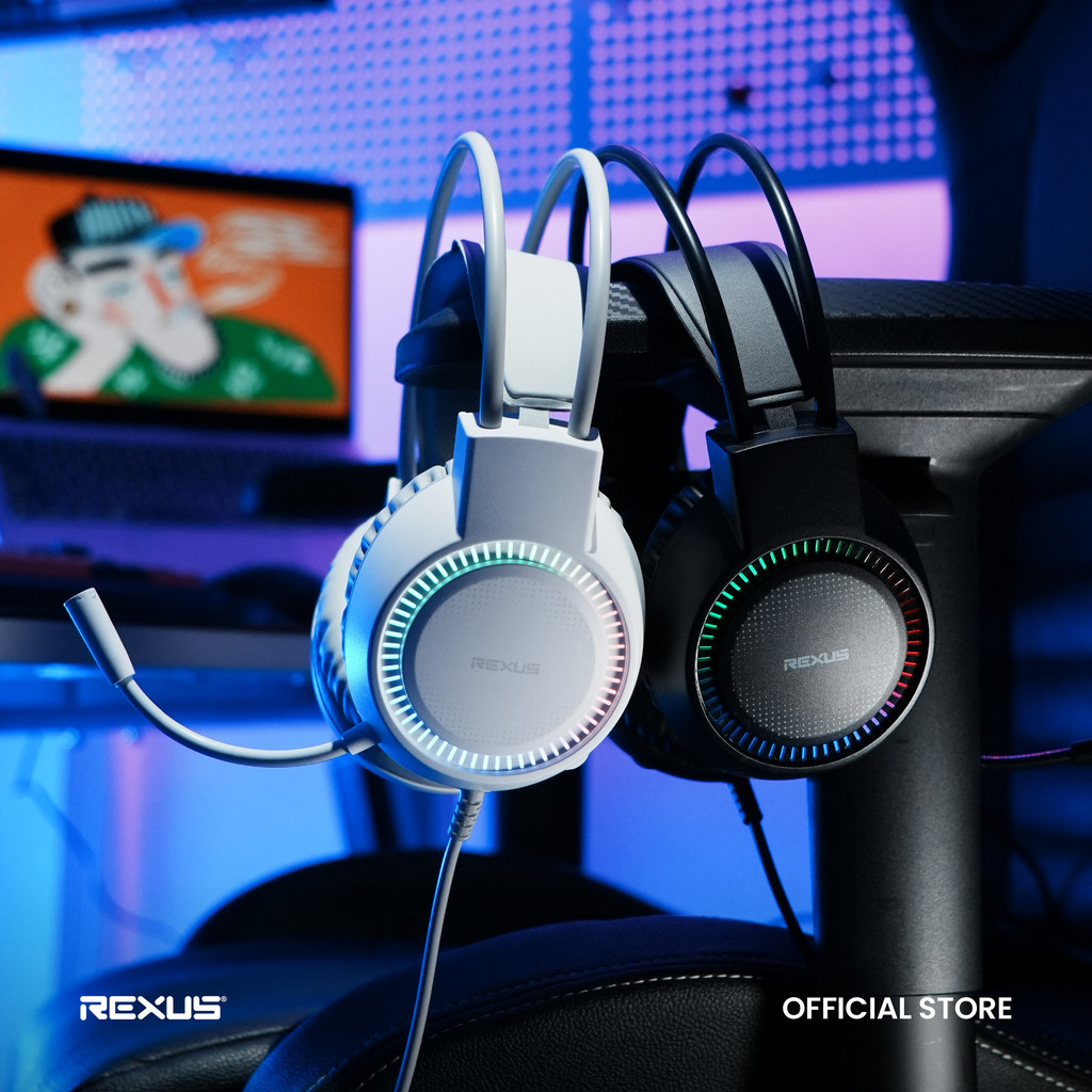 [Exclusive Shopee] Rexus Vonix SH40 Headset Gaming with MIc - USB & Dual Audio Jack Connection (5)